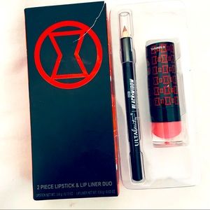 Marvel black widow lipstick and lip liner duo